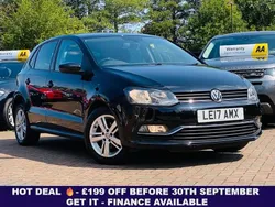 Black Used 2017 VW Polo Edition Hatchback | £7,600 (Good price)