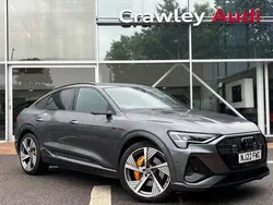 Grey Used 2022 Audi e-tron Black Edition SUV | £38,150