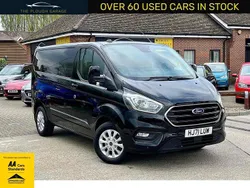 Black Used 2021 Ford Transit Custom Limited Van | £15,995 (Fair price)