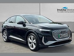Black Used 2022 Audi Q4 Sportback e-tron S-Line SUV | £25,500