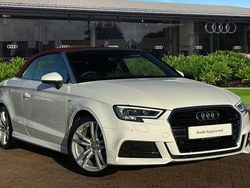 White Used 2018 Audi A3 Cabriolet S-Line Cabriolet | £18,980 (Fair price)