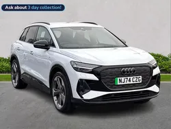 White Used 2024 Audi Q4 e-tron Black Edition SUV | £37,949 (Fair price)