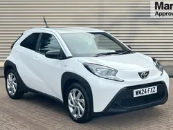 White Used 2024 Toyota Aygo PURE Hatchback | £12,817 (Fair price)
