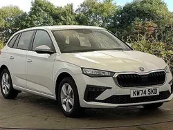 Moon white metallic New 2025 Skoda Scala SE Hatchback | £16,490