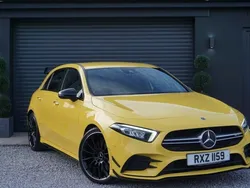 Yellow Used 2019 Mercedes A35 AMG Premium Hatchback | £23,995 (A bit pricey)