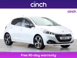 White Used 2018 Peugeot 208 GT-line Hatchback | £9,699 (Expensive)