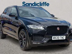 Premium paint cosmic black Used 2020 Jaguar F-Pace Chequered Flag SUV | £23,238 (Fair price)