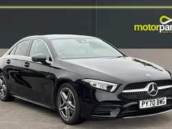 Cosmos black metallic Used 2020 Mercedes A200 AMG line Sedan | £19,250 (Fair price)