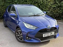 Blue Used 2022 Toyota Yaris Hybrid Design Hatchback | £16,999 (Fair price)