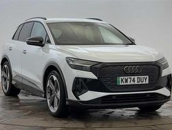 White Used 2024 Audi Q4 e-tron Black Edition SUV | £36,750 (Good price)