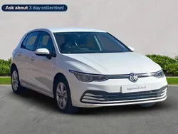 White Used 2021 VW Golf VIII Life Hatchback | £14,232 (Fair price)