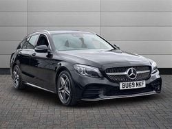 Obsidian black Used 2019 Mercedes C200 AMG Line Premium Estate | £17,990 (Fair price)