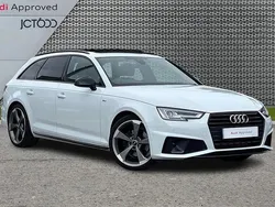 White Used 2019 Audi A4 Black Edition Estate | £23,495 (Expensive)