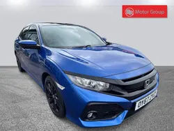 Blue Used 2017 Honda Civic EX Hatchback | £12,990 (Fair price)