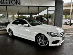 White Used 2015 Mercedes C250 AMG Line Premium Plus Sedan | £14,695 (Fair price)