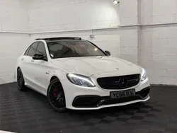 White Used 2016 Mercedes C63S AMG Premium Sedan | £20,490