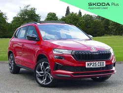 Red Used 2025 Skoda Karoq SportLine SUV | £30,995 (Fair price)