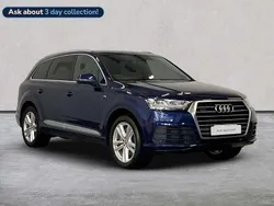 Blue Used 2019 Audi Q7 S-Line SUV | £28,906 (Good price)