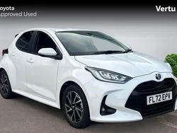 White Used 2022 Toyota Yaris Hybrid Design Hatchback | £17,719 (Fair price)