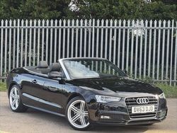Black Used 2013 Audi A5 Cabriolet S-Line Cabriolet | £9,525 (Fair price)