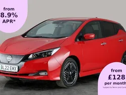 Red Used 2022 Nissan Leaf Tekna Hatchback | £10,284 (Fair price)