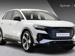 White Used 2024 Audi Q4 e-tron Black Edition SUV | £36,000 (Fair price)