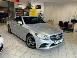 Silver Used 2019 Mercedes C220 AMG line Cabriolet | £10,550 (Super price)