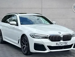 White Used 2022 BMW 520 M Sport Estate | £31,492 (Expensive)