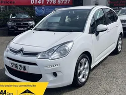 White Used 2016 Citroën C3 PureTech Hatchback | £5,995 (Fair price)