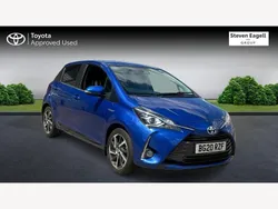 Blue Used 2020 Toyota Yaris Hybrid Hatchback | £14,148 (Fair price)