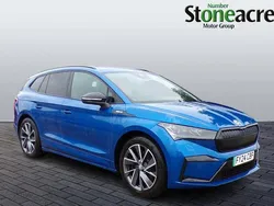 Blue Used 2024 Skoda Enyaq iV SportlinePlus SUV | £28,495 (Good price)