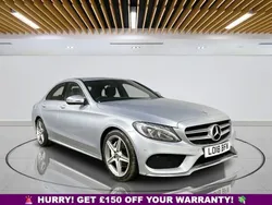Silver Used 2018 Mercedes C220 AMG line Sedan | £14,449 (Good price)