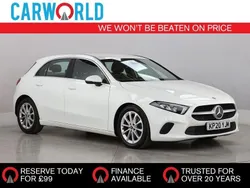 White Used 2020 Mercedes A180 Hatchback | £14,490 (Fair price)