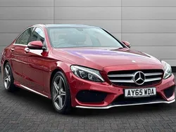 Hyacinth red Used 2015 Mercedes C200 AMG Line Premium Sedan | £14,240 (A bit pricey)