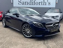 Blue Used 2018 Mercedes E350 AMG Line Premium Plus Coupe | £22,000 (Fair price)