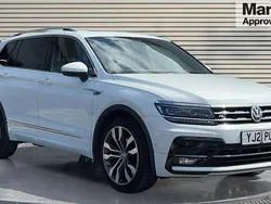 White Used 2021 VW Tiguan Allspace R-line SUV | £23,483 (Fair price)