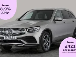 Silver Used 2021 Mercedes GLC220 AMG line Estate | £27,546 (Fair price)