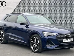 Blue Used 2021 Audi e-tron Black Edition SUV | £29,575 (Fair price)
