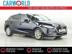 Blue Used 2018 Mazda 3 Hatchback | £11,640 (Expensive)