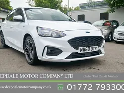 White Used 2019 Ford Focus ST-Line X Hatchback | £10,990 (Fair price)