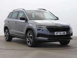 Graphite grey metallic Used 2024 Skoda Karoq SportLine SUV | £25,800 (Fair price)