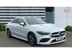 White Used 2021 Mercedes CLA180 AMG Line Premium Sedan | £22,955 (Fair price)