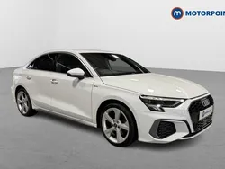 White Used 2021 Audi A3 S-Line Sedan | £19,399 (Fair price)