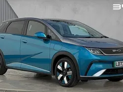 Surfing blue/urban grey Used 2023 BYD Dolphin Design Hatchback | £19,613 (Fair price)