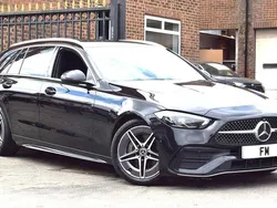 Black Used 2022 Mercedes C220 AMG line Estate | £22,750 (A bit pricey)