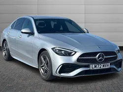 Silver Used 2022 Mercedes C300e AMG line Sedan | £30,661 (Super price)