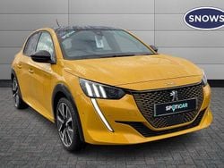 Yellow Used 2021 Peugeot e-208 Premium Hatchback | £11,891 (Fair price)