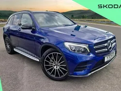 Blue Used 2018 Mercedes GLC250 AMG line SUV | £20,500 (Fair price)