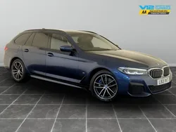 Blue Used 2021 BMW 530e M Sport Estate | £18,995 (Super price)