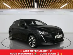 Black Used 2021 Peugeot e-208 GT Hatchback | £11,749 (Good price)